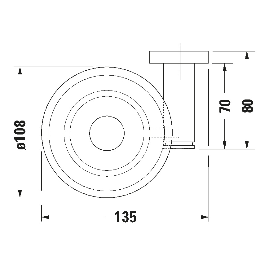 Duravit 99174600 - Стенна сапунерка D-CODE лява матова черна