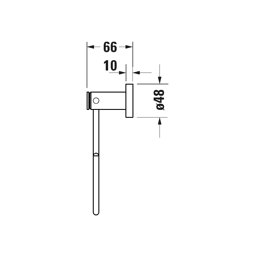 Duravit 99214600 - Стенна закачалка за кърпи D-CODE, матово черно