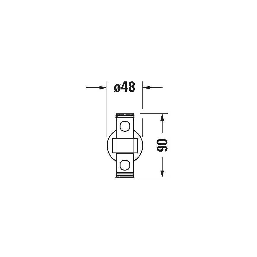 Duravit 99221000 - Стенен държач за кърпи D-CODE 44,7 см лъскав хром
