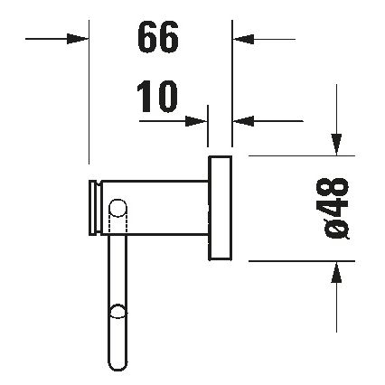 Duravit 99261000 - Държач за тоалетна хартия D-CODE лъскав хром