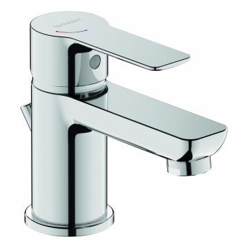 Duravit DC1013001010 - Смесител за умивалник с изпускател D-CODE, лъскав хром