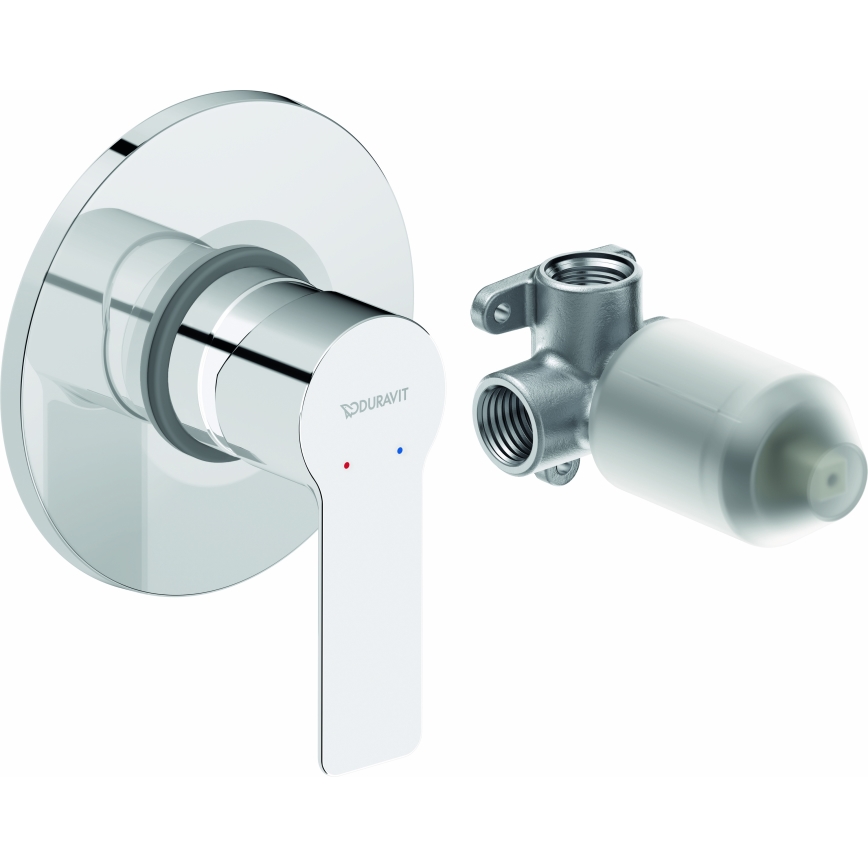 Duravit DC4210007010 - Вграден смесител за душ D-CODE лъскав хром