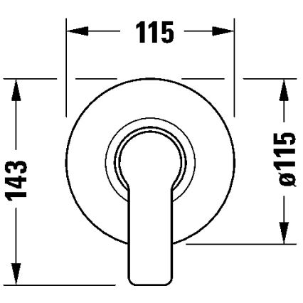 Duravit DC4210007046 - Смесител за душ за вграждане D-CODE матово черно