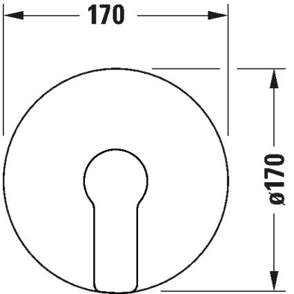 Duravit DC4210010046 - Душов смесител за вграден монтаж D-CODE матово черно