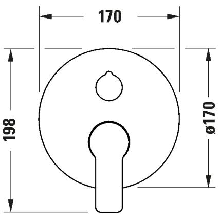 Duravit DC4210012010 - Душ смесител за вграждане D-CODE лъскав хром
