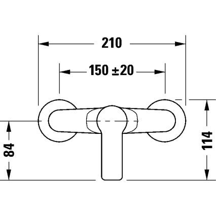Duravit DC4230001046 - Смесител за душ D-CODE, матово черно