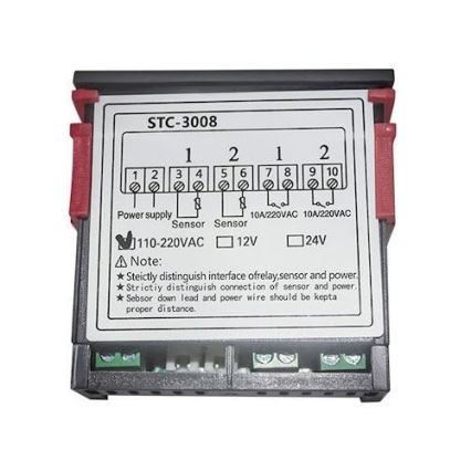 Двоен дигитален термостат 3W/230V