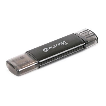 Двойна флашка USB + MicroUSB 32GB черна