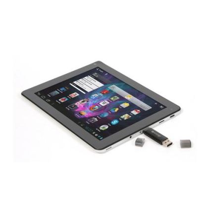 Двойна флашка USB + MicroUSB 32GB черна