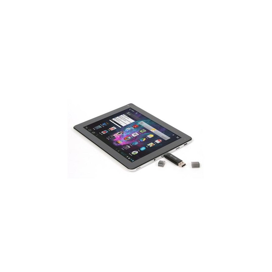 Двойна флашка USB + MicroUSB 32GB черна