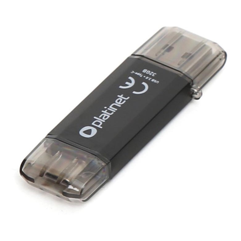 Двойна флашка USB + USB-C 32GB