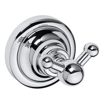 Двойна закачалка 6,5x6,5 cm сребриста