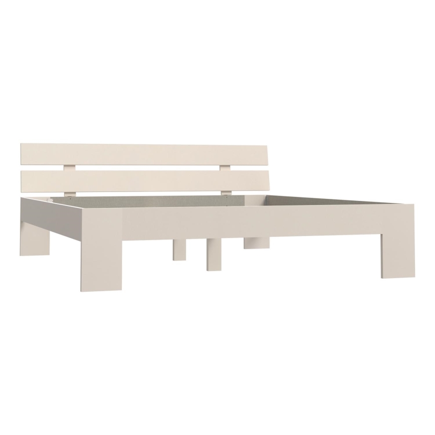 Двойно легло PIROA 180x200 см бежово