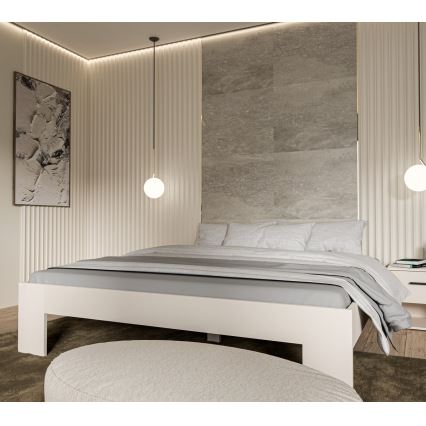 Двойно легло PIROA 180x200 см бежово