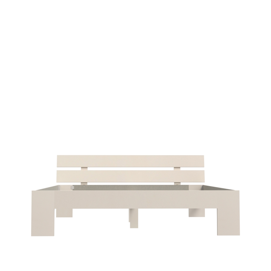 Двойно легло PIROA 180x200 см бежово