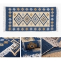 Двулицев ориенталски килим KILIM 80x150 см син/бежов