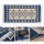 Двулицев ориенталски килим KILIM 80x150 см син/бежов