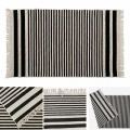 Двулицев килим KILIM GOLD 60x120 см черен/бял