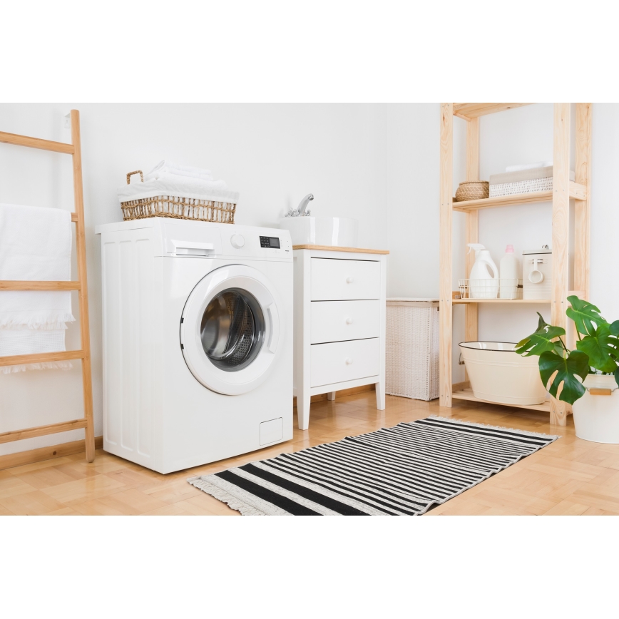 Двулицев килим KILIM GOLD 80x150 см черен/бял