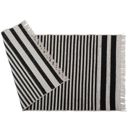 Двулицев килим KILIM GOLD 80x150 см черен/бял