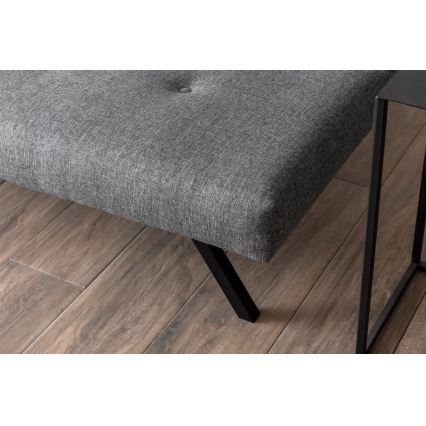 Двуместен диван LOKO в светлосив цвят