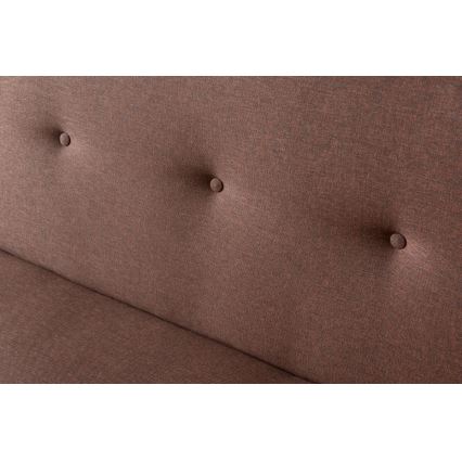 Двуместен диван LOKO в кафяв цвят