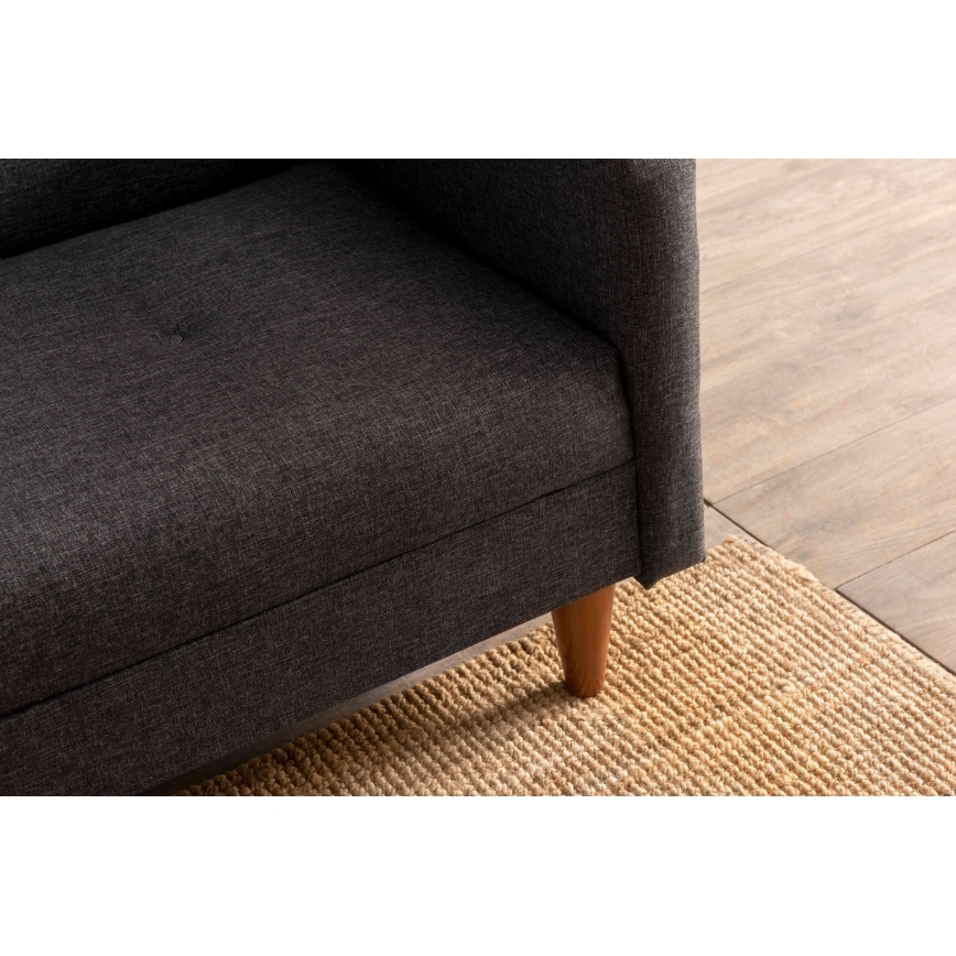 Двуместен диван NARA тъмносив