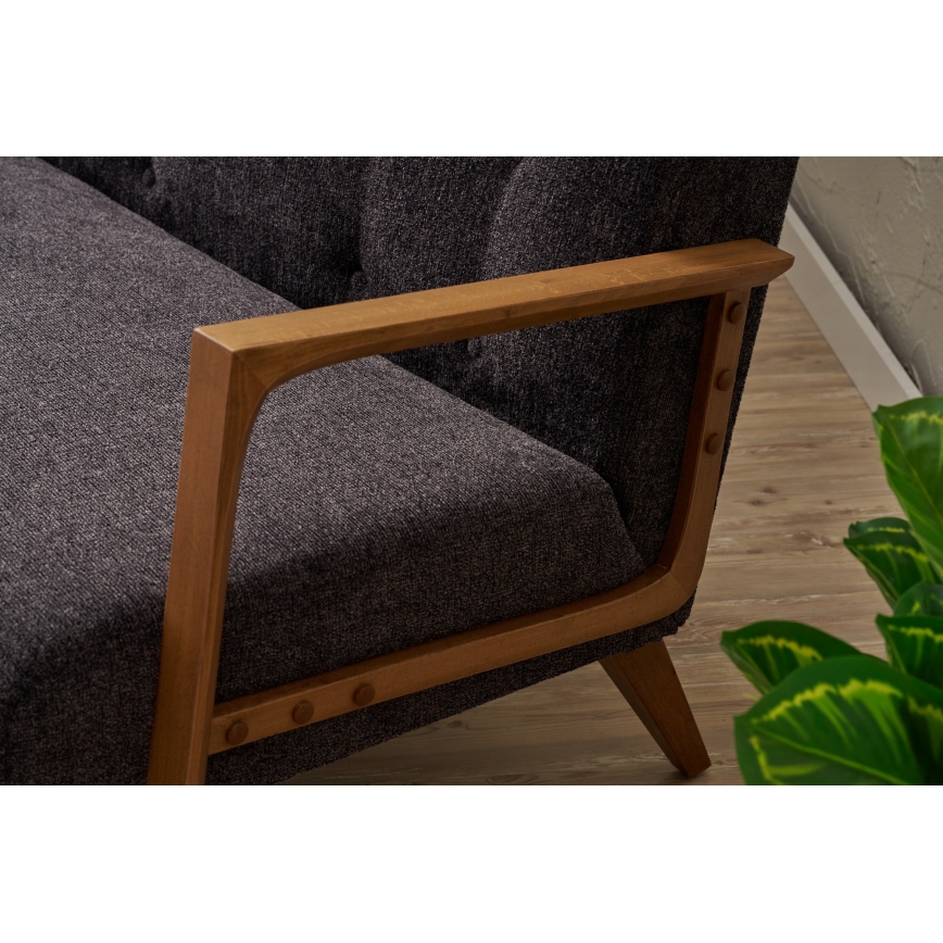 Двуместен диван TUMI в цвят антрацит