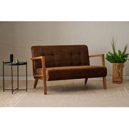 Двуместен диван TUMI, кафяв