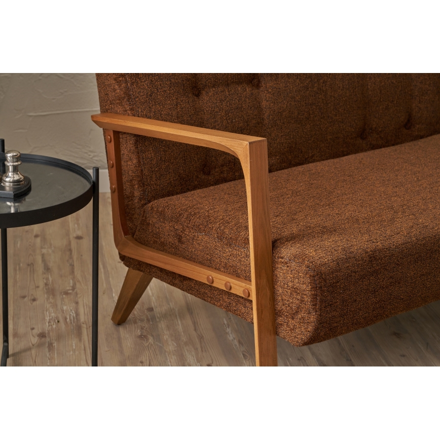 Двуместен диван TUMI, кафяв