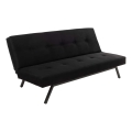 Двуместен разтегателен диван BAKU, черен