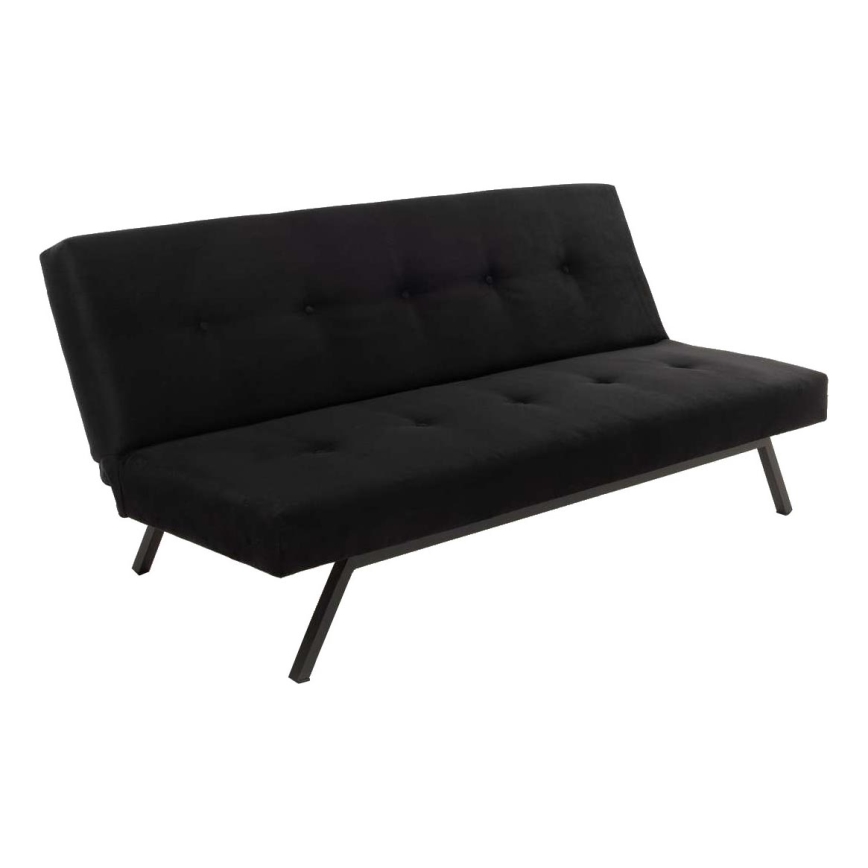 Двуместен разтегателен диван BAKU, черен
