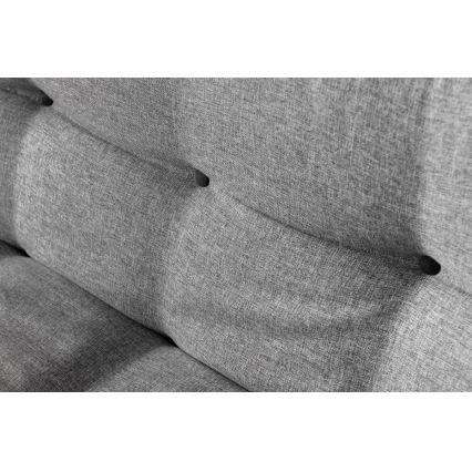 Двуместен разтегателен диван BINA светлосив