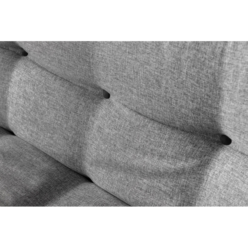 Двуместен разтегателен диван BINA светлосив