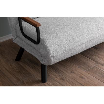 Двуместен разтегателен диван QIRA, сив