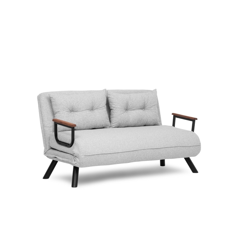 Двуместен разтегателен диван QIRA, сив