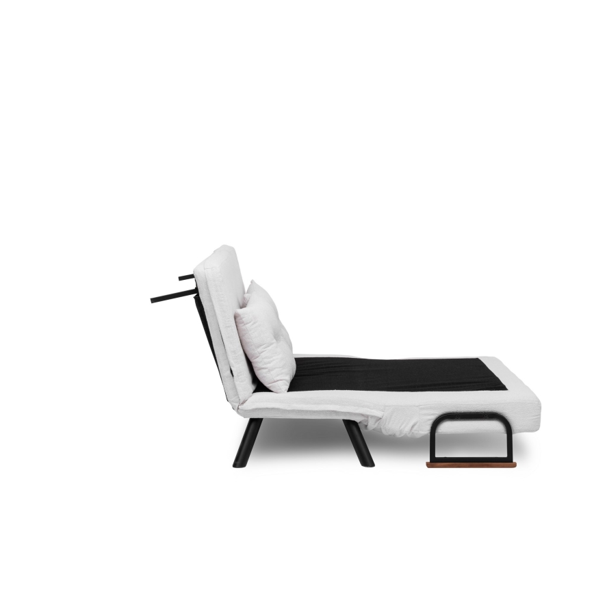 Двуместен разтегателен диван QIRA в бяло