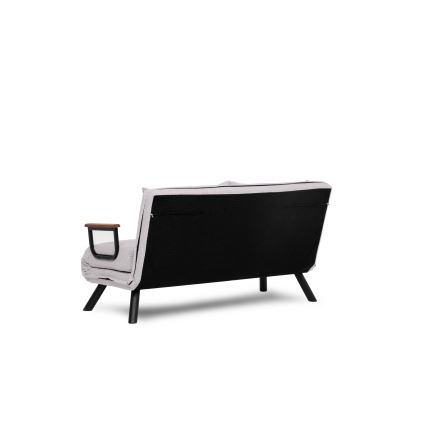 Двуместен разтегателен диван QIRA в бяло