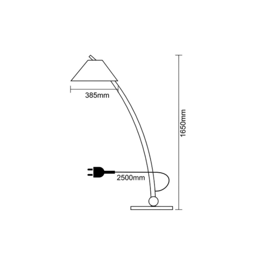 Дървена подова лампа 1xE27/60W/230V масив/ясен