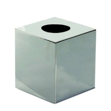 Държач за джобни кърпички 12x13 см, сребрист