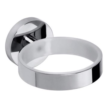 Държач за сешоар OMEGA 8x5,5 cm, сребрист