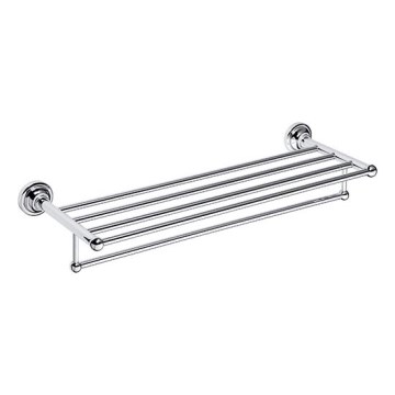 Държач за кърпи 66,5x12 cm сребрист