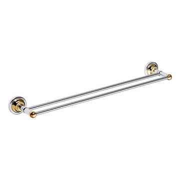 Държач за кърпи 66,5x6,5 cm сребрист/златист