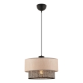 ECHO висяща лампа 1xE27/60W/230V бежова/сива