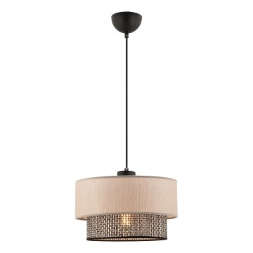 ECHO висяща лампа 1xE27/60W/230V бежова/сива