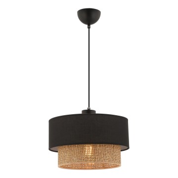 ECHO висяща лампа 1xE27/60W/230V черен/кафяв