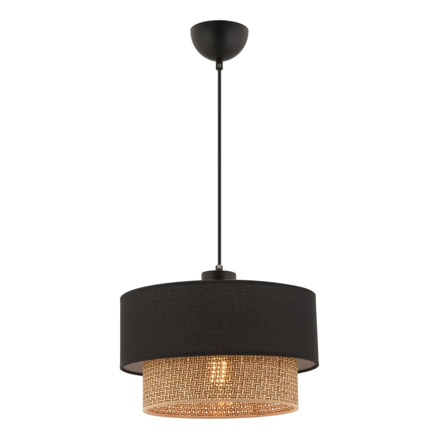 ECHO висяща лампа 1xE27/60W/230V черен/кафяв