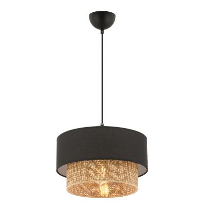 ECHO висяща лампа 1xE27/60W/230V черен/кафяв