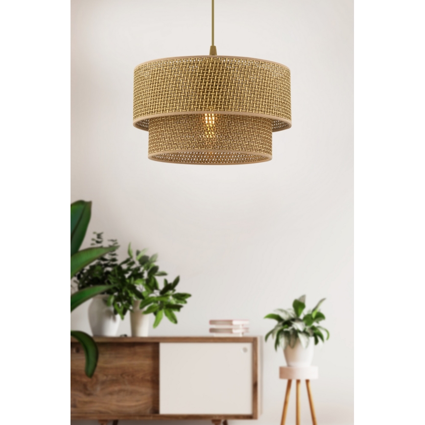 ECHO Висяща лампа 1xE27/60W/230V кафява