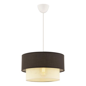 ECHO висяща лампа 1xE27/60W/230V кафяво/кремаво